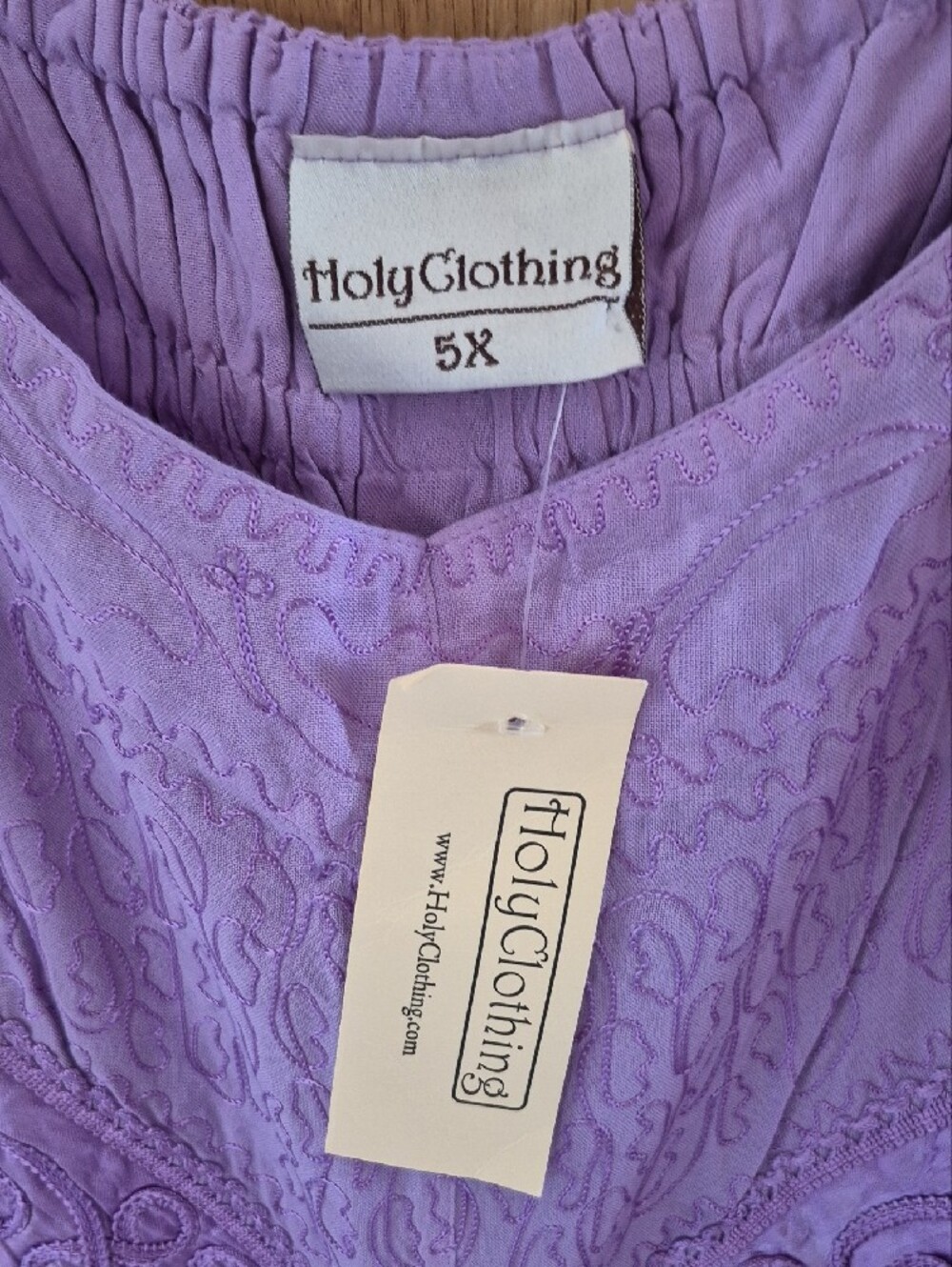 Lavender Renaissance Maxi Dress - Sleeveless Scoop Neck - Picture 5 of 5
